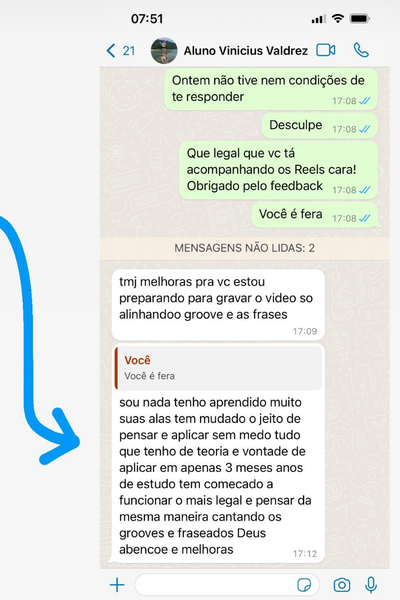 Depoimento de aluno 5